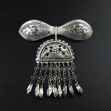 Handmade Miao Ethnic Tribal 2-pc Headpiece Set